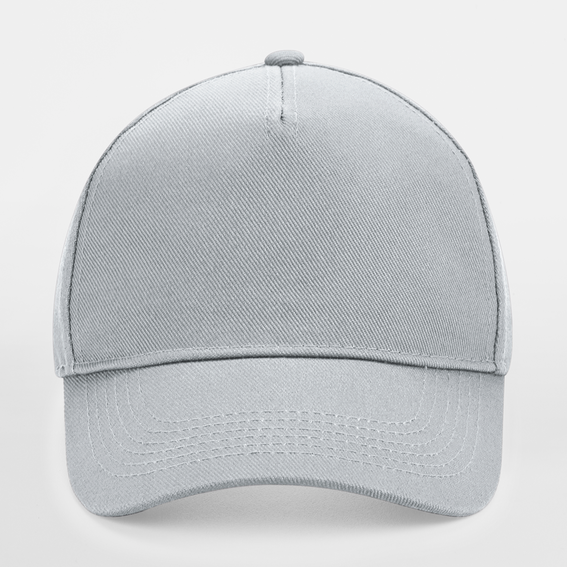 Beechfield Ultimate 5 Panel Cap Adjustable Light Grey Grå CB15