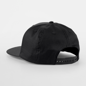 Beechfield 5 Panel Rapper Cap Snapback Black Sort CB610