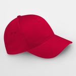 Beechfield Ultimate 5 Panel Cap Adjustable Classic Red Rød CB15