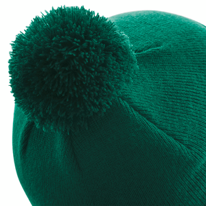 Beechfield Junior Original Pom Pom Beanie Bottle Green Grøn CB426B