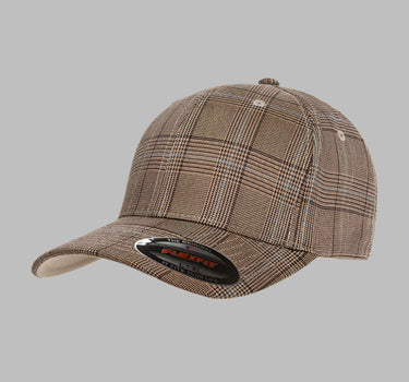 Flexfit Baseball Check Flexfit Brown Khaki Brun
