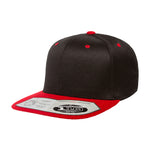 Flexfit Yupoong Premium One Ten Snapback 110F Black Red Sort Rød