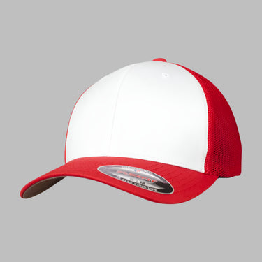 Flexfit Mesh Colored Front Flexfit 6511CF Red White Rød Hvid