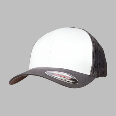 Flexfit Mesh Colored Front Flexfit 6511CF Dark Grey White Mørkegrå Hvid