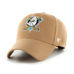 47 Brand NHL Anaheim Ducks MVP Snapback Camel Beige Khaki H-MVPSP25WBP-QL
