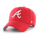 47 Brand Atlanta Braves MVP Adjustable Justerbar Red White Rød Hvid