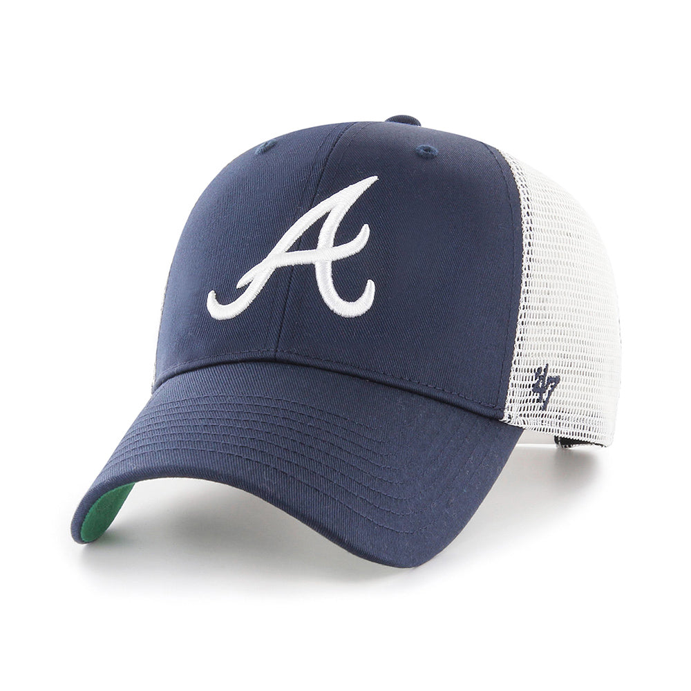 47 Brand Atlanta Braves MVP Branson Trucker Snapback Navy White Blå Hvid