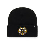 47 Brand NHL Boston Bruins Cuff Knit Haymaker Beanie Black Sort H-HYMKR01ACE-BKA 