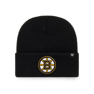 47 Brand NHL Boston Bruins Cuff Knit Haymaker Beanie Black Sort H-HYMKR01ACE-BKA 