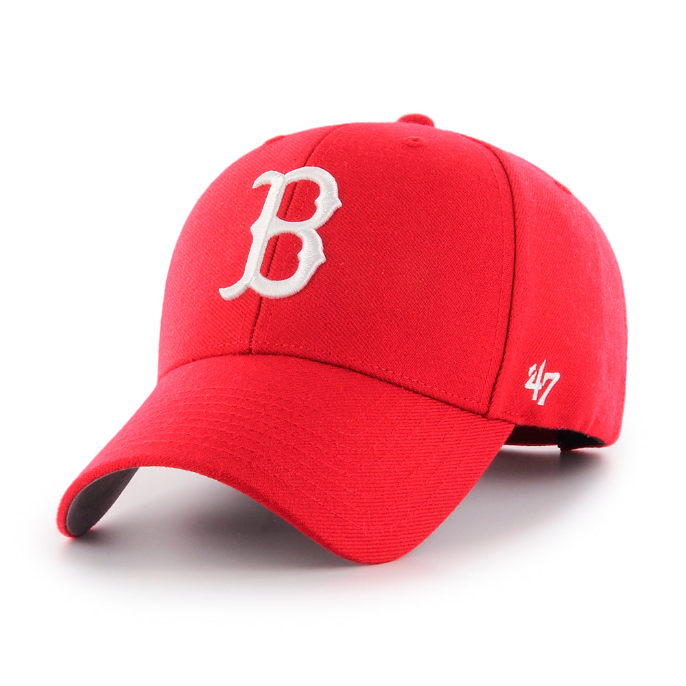 47 Brand MLB Boston Red Sox MVP Adjustable Velcro Justerbar Red White Rød Hvid B-MVP02WBV-RDA