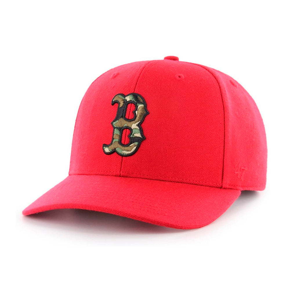 47 Brand Boston Red Sox MVP DT Camfill Adjustable Velcro Justerbar Red Camo Rød Camouflage B-CAMFL02WBV-RD