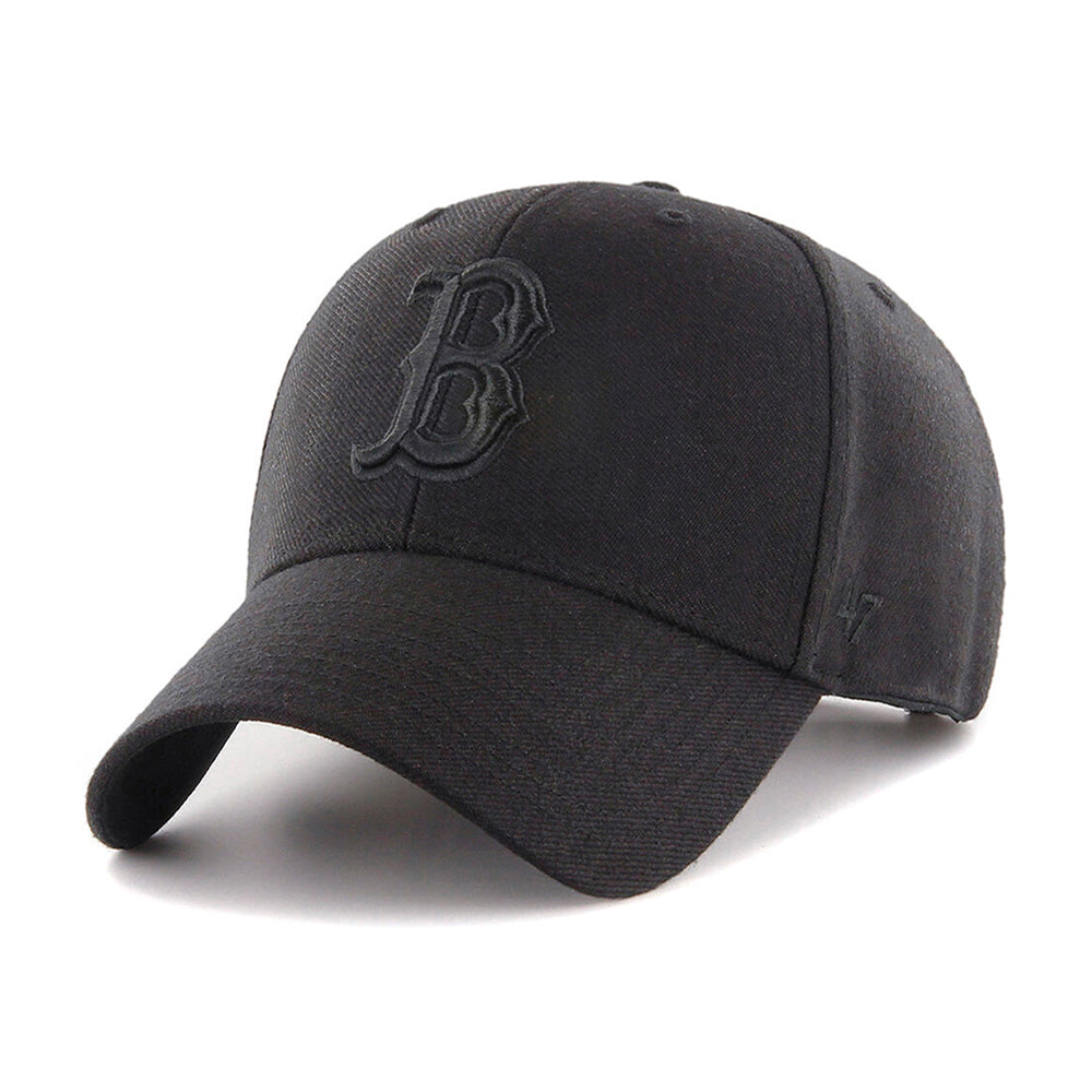47 Brand MLB Boston Red Sox MVP Snapback Black Black Sort B-MVPSP02WBP-BKB