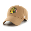 47 Brand NHL Chicago Blackhawks MVP Snapback Camel Beige Khaki H-MVPSP04WBP-QL
