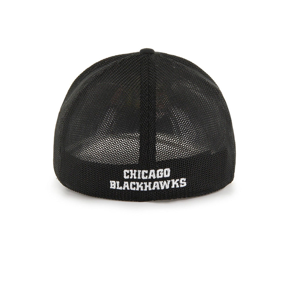 47 Brand NHL Chicago Blackhawks Trophy Flexfit Black Sort H-FTRPH04CTE-BK-M/L 