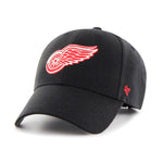 47 Brand NHL Detroit Red Wings MVP Adjustable Justerbar Black Red Sort Rød H-MVP05WBV-BKA 