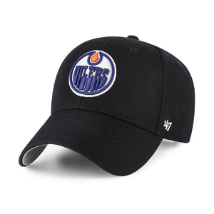 47 Brand NHL Edmonton Oilers MVP Adjustable Velcro Black Sort H-MVP06WBV-BKD