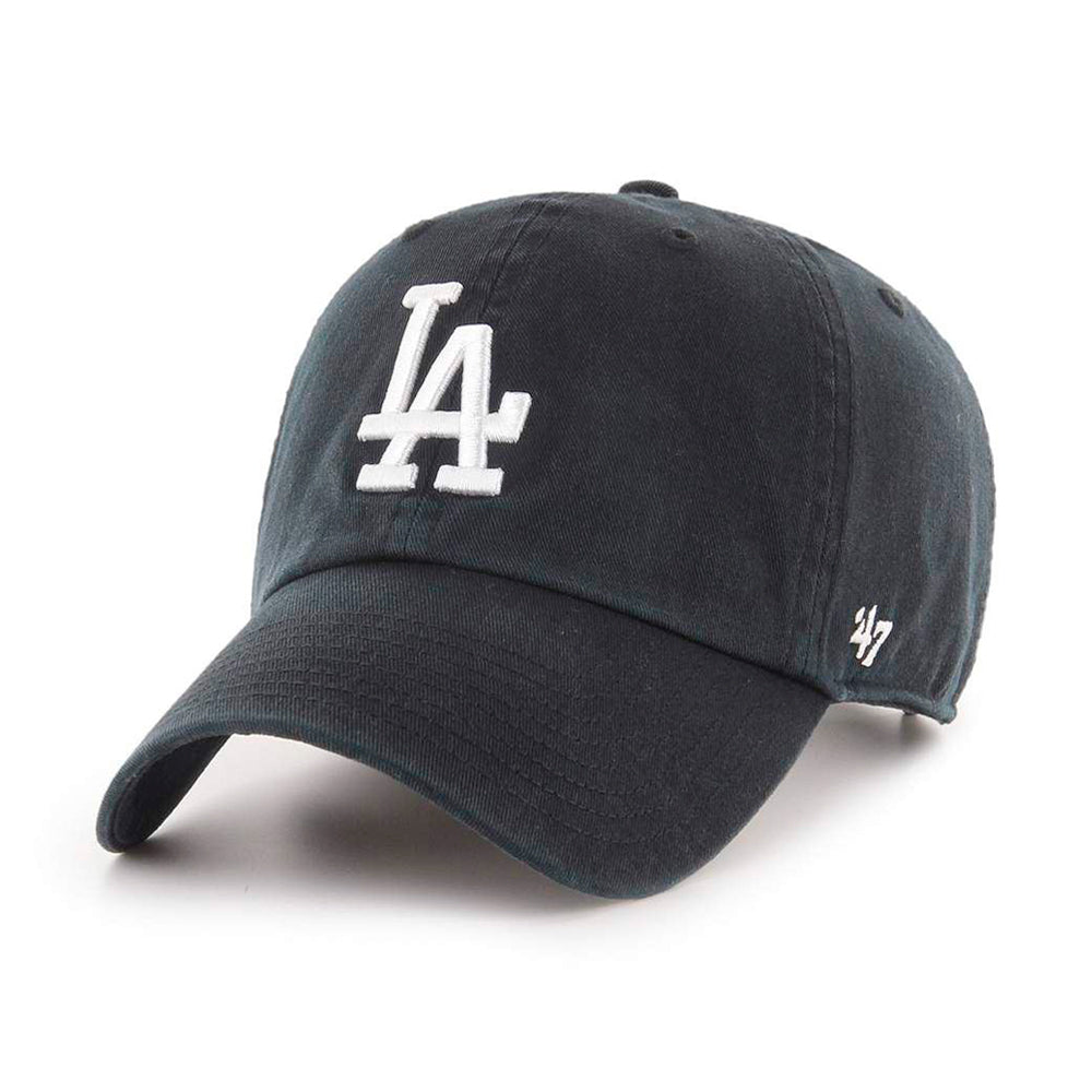 47 Brand MLB Los Angeles LA Dodgers Clean Up Adjustable Justerbar Black Sort B-RGW12GWS-BKJ