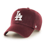 47 Brand LA Dodgers Clean Up Maroon Justerbar Rød