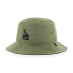 47 Brand MLB Los Angeles LA Dodgers Grid Lock Bucket Bølle Hat Olive Black Grøn Sort B-GRDLB12RCF-XC