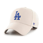 47 Brand Los Angeles LA Dodgers MVP Adjustable Velcro Justebar Bone Blue Beige Blå B-MVP12WBV-BN