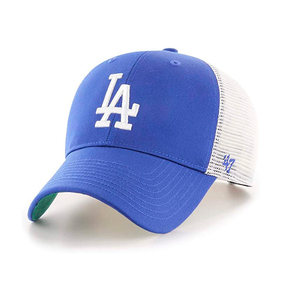 47 Brand LA Los Angeles Dodgers MVP Branson Trucker Snapback Royal Blue White Blå Hvid