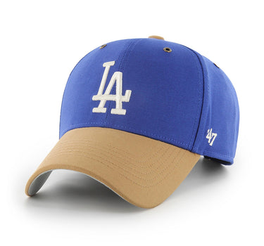 47 Brand MLB LA Dodgers MVP Campus Adjustable Justerbar Royal Blue Beige Blå B-CAMPC12GWS-RY