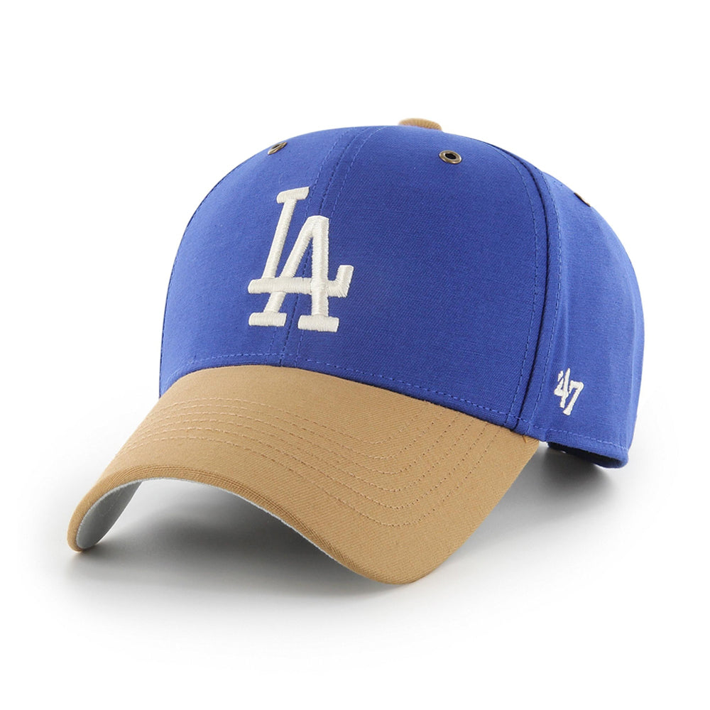 47 Brand MLB LA Dodgers MVP Campus Adjustable Justerbar Royal Blue Beige Blå B-CAMPC12GWS-RY