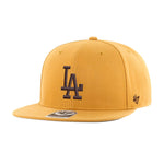 47 Brand MLB Los Angeles LA Dodgers No Shot Snapback Wheat Brown Gul Brun B-NSHOT12WBP-WEA