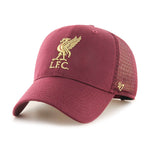 47 Brand Liverpool FC MVP Branson Trucker Snapback Maroon Gold Rød Guld EPL-BRMTL04CTP-KM