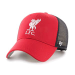 47 Brand Premier League Liverpool FC MVP Branson Trucker Snapback Red Black Rød Sort EPL-BRANS04CTP-RD