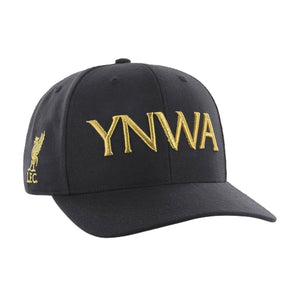 47 Brand EPL Liverpool FC YNWA MVP Cold Zone Snapback Black Gold Sort Guld EPL-CLZMS04WBP-BK