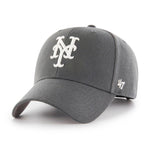 47 Brand MLB New York NY Mets MVP Adjustable Velcro Justerbar Charcoal White Mørkegrå Hvid B-MVP16WBV-CCA