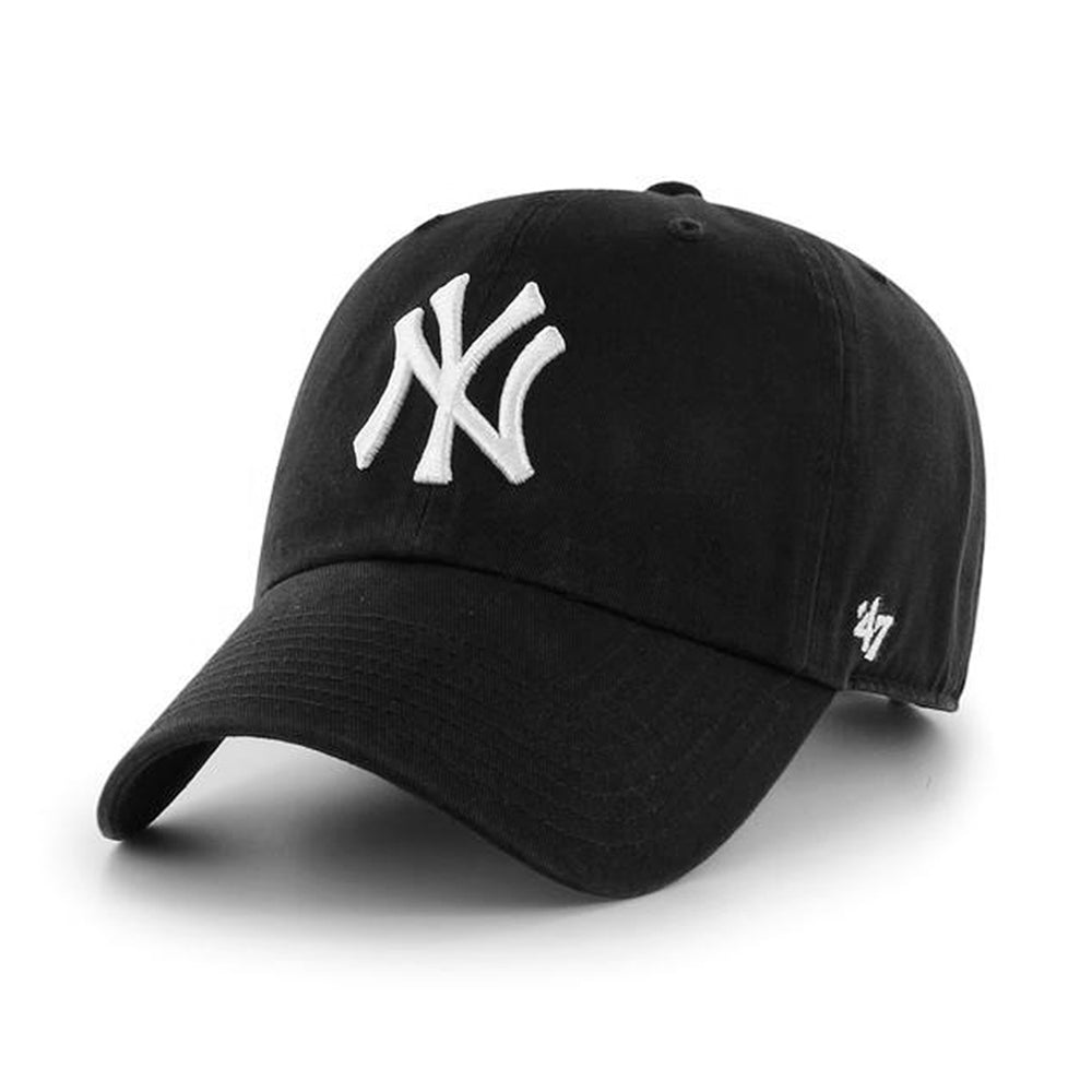 47 Brand NY Yankees Clean Up Black Justerbar Sort