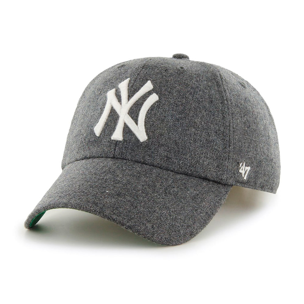 47 Brand NY Yankees Clean Up Justerbar Charcoal Sort Grå
