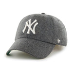 47 Brand NY Yankees Clean Up Justerbar Charcoal Sort Grå