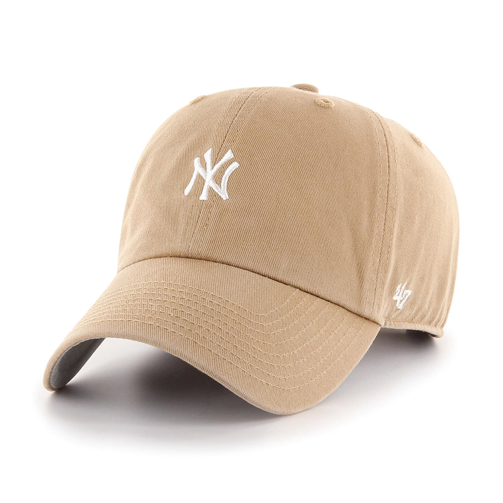 47 Brand MLB New York NY Yankees Clean Up Base Runner Adjustable Justerbar Khaki Beige B-BSRNR17GWS-KH