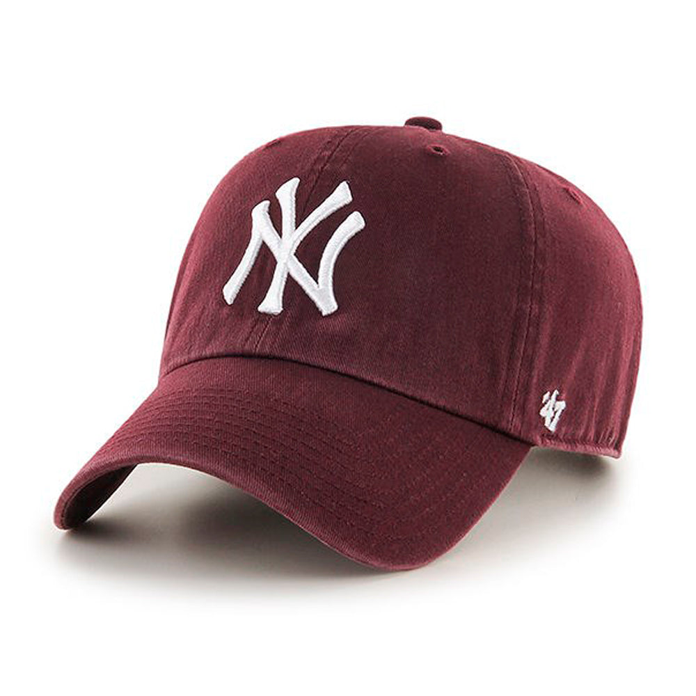 47 Brand NY Yankees Clean Up Justerbar Maroon Rød