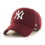 47 Brand MLB New York NY Yankees MVP Adjustable Velcro Justerbar Dark Maroon White Rød Hvid B-MVP17WBV-KMA