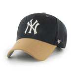 47 Brand MLB NY Yankees MVP Campus Adjustable Justerbar Black Beige Sort B-CAMPC17GWS-BK 
