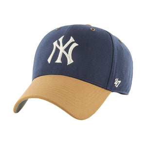 47 Brand MLB NY Yankees MVP Campus Adjustable Justerbar Navy Beige Blå B-CAMPC17GWS-NYA 