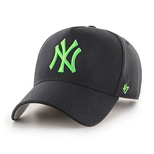 47 Brand MLB NY New York Yankees MVP DT Snapback Black Green Sort Grøn