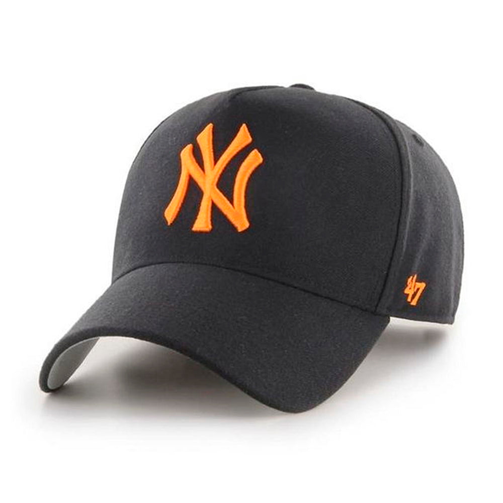 47 Brand MLB NY New York Yankees MVP DT Snapback Black Orange Sort