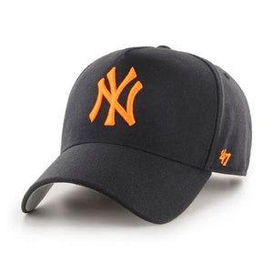 47 Brand MLB NY New York Yankees MVP DT Snapback Black Orange Sort