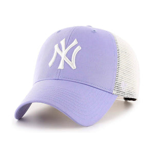 47 Brand MLB NY New York Yankees MVP Flagship Trucker Snapback Lavender Purple/White Lilla Hvid