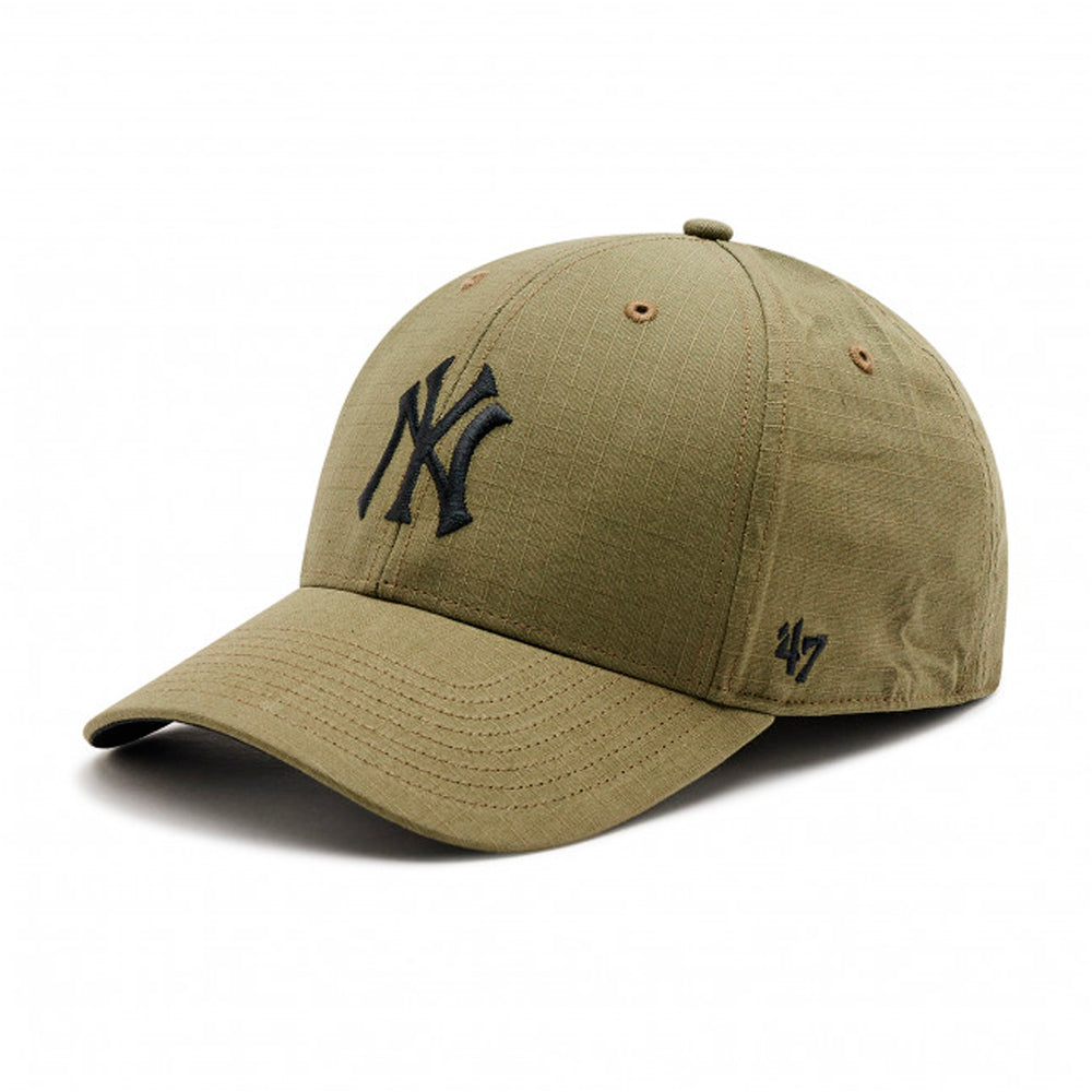 47 Brand MLB New York NY Yankees MVP Grid Look Snapback Olive Black Grøn Sort B-GRDLM17RCP-XC