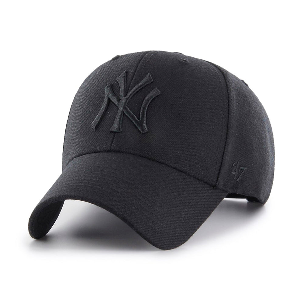 47 Brand NY Yankees MVP Snapback Black Black Sort