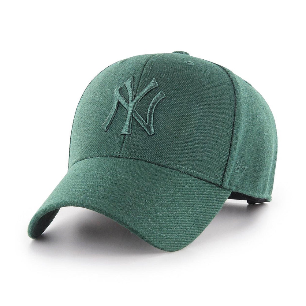 47 Brand MLB New York NY Yankees MVP Snapback Dark Green Dark Green Mørkegrøn Grøn B-MVPSP17WBP-DGA