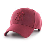 47 Brand MLB New York NY Yankees MVP Snapback Dark Maroon Dark Maroon Bordeaux Mørkerød Rød B-MVPSP17WBP-KMA