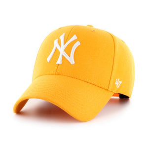 47 Brand New York NY Yankees MVP Snapback Gold White Guld Hvid B-MVPSP17WBP-GD