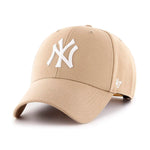 47 Brand MLB New York NY Yankees MVP Snapback Khaki White Beige Hvid B-MVPSP17WBP-KH